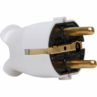 Kopp 1757.0200.0 stekker RA +Penaarde Arctic Wit