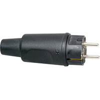 Kopp 1790.1600.4 stekker Rubber Ip44 Cee/7 Zw afbeelding 2