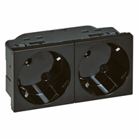 Mosaic contactdoos 2v 2p+A schuko voorbekabeld afbeelding 2