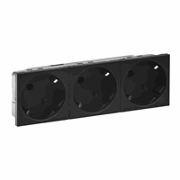 Mosaic contactdoos 3v 2p+A schuko voorbekabeld afbeelding 2