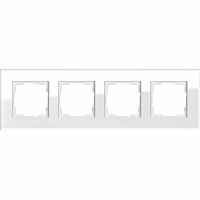 Gira Esprit Afdekraam 4-v glas wit 021412 afbeelding 2