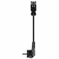 Gst18I3 Netsnoer 2,5mm² 2 Meter Pvc Eca Zwart afbeelding 2