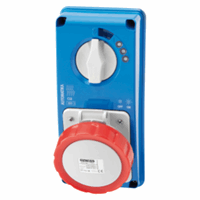 3P+E32A400V V.Int.Sock.O.Nb.6H Mt60 Ip67 afbeelding 2