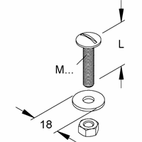 Bkm 6X30 Er Montageset Bolkopschroef afbeelding 2