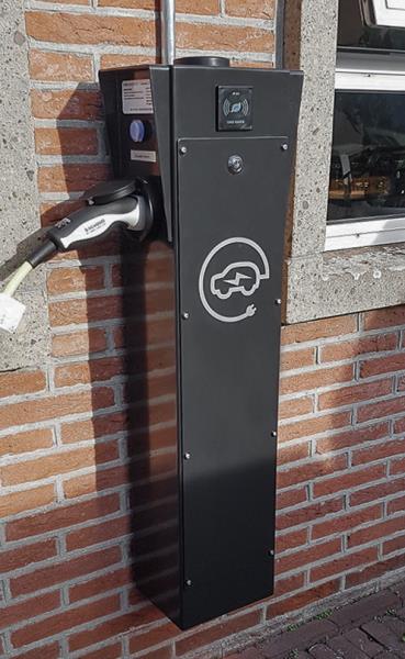 Wandzuil slim RFID 2x11/22kW 3f WCD type 2 RAL7021