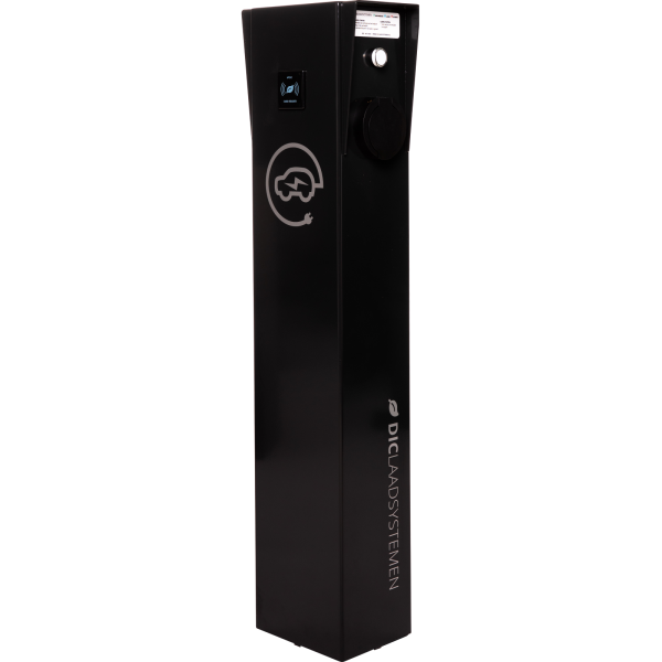 Laadzuil slim RFID 2x11/22kW 3f WCD type 2 RAL7021