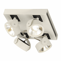 Slv 1000136 Kalu Led 4 Square Wit/Zwart 4X afbeelding 2