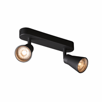 Slv 1000889 Avo Wandlamp Double Zwart 2Xgu afbeelding 2