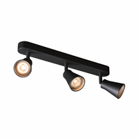 Slv 1000892 Avo Wandlamp Triple Zwart 3Xgu
