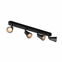 Slv 1000895 Avo Wandlamp Quad Zwart 4Xgu10 afbeelding 2