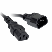 Universele verlengkabel 3p C13->C14 male/female afbeelding 2