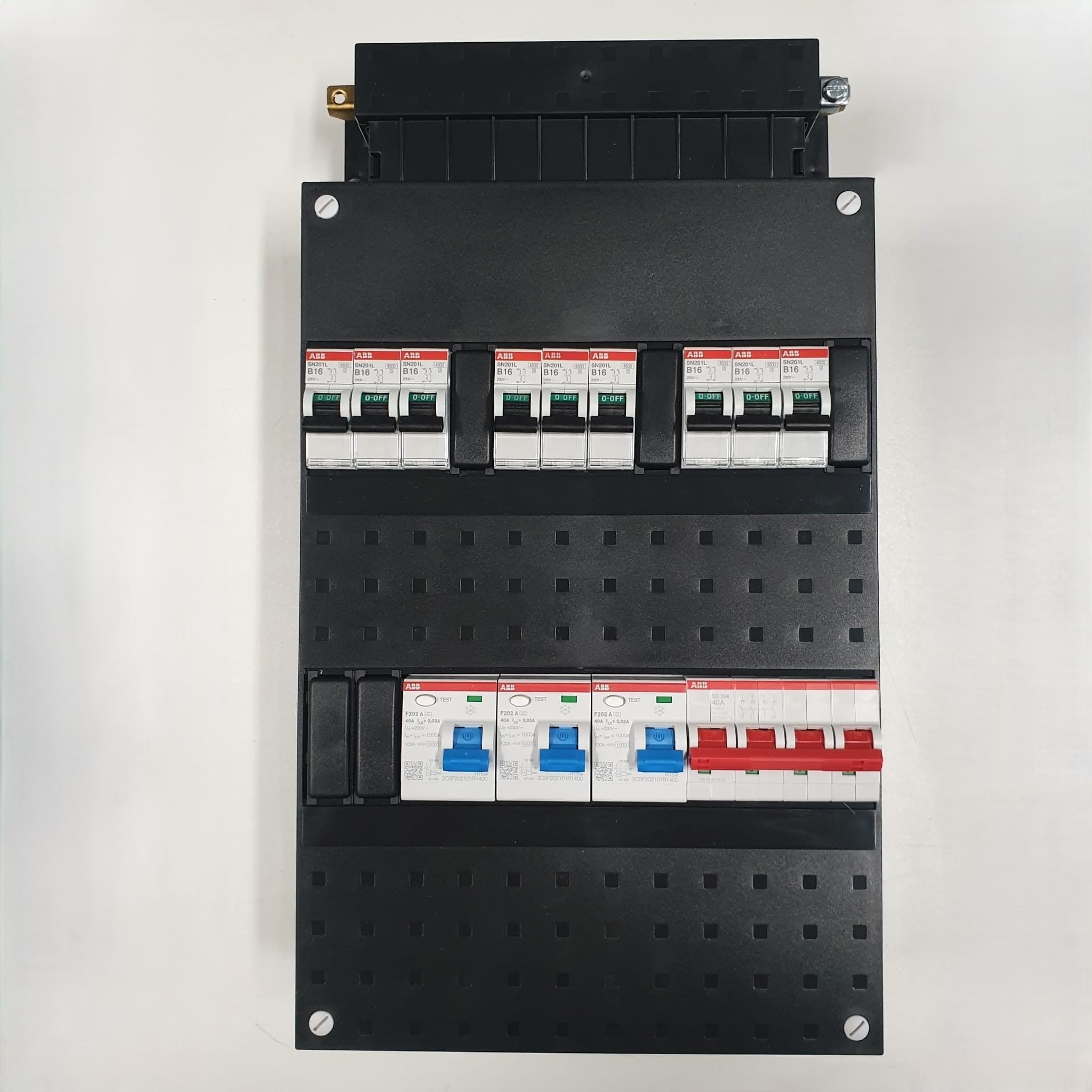 9-Groepenverdeler 2-rijig 3-fase HS 3xALS2p 30mA 3+3+3 autom.
