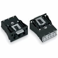 Wago 770 713 steker male snap-in 3p zwart afbeelding 2