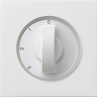 Gira F100 Cpl draaischak. 3-standen met-0 zuiver wit 0669112