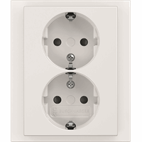 Busch-Jaeger WCD RA dubbel kv inb f-studiowit 202 EUJRB-84 (2TKA00003890) afbeelding 2