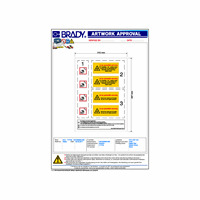 Brady Veiligheidspictogram stickervel PV+NEN1010 A4 8-voudig (3 uitvoeringen)