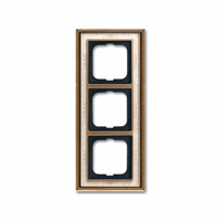 ABB Busch- 1723-846 afdekraam 3V Dynasty Antiek De afbeelding 2