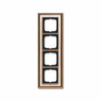 ABB Busch- 1724-846 afdekraam 4V Dynasty Antiek De afbeelding 2