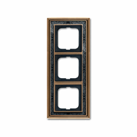 ABB Busch- 1723-843 afdekraam 3V Dynasty Antiek De afbeelding 2