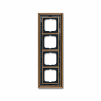 ABB Busch- 1724-843 afdekraam 4V Dynasty Antiek De afbeelding 2
