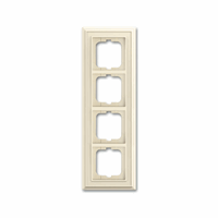 ABB Busch- 1724-832 afdekraam 4V Dynasty Ivoor afbeelding 2