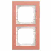ABB Busch- 1722-227 afdekraam 2V Ax-Glas Koraal afbeelding 2