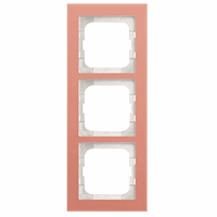 ABB Busch- 1723-227 afdekraam 3V Ax-Glas Koraal afbeelding 2