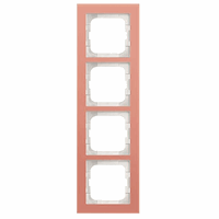 ABB Busch- 1724-227 afdekraam 4V Ax-Glas Koraal afbeelding 2