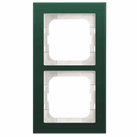 ABB Busch- 1722-226 afdekraam 2V Ax-Glas Avocado afbeelding 2