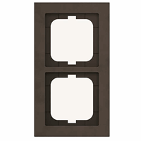 ABB Busch- 1722-243 afdekraam 2V Ax-Papier Bruin afbeelding 2