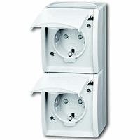 ABB Busch- 20-02 Ebw-54 WCD RA Dubbel Ver kv Kd Op afbeelding 2