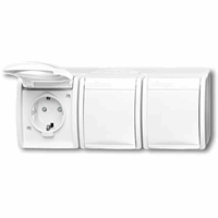 ABB Busch- 2300/3 Ebw-54 WCD RA 3-Voudig Hor kv Kd afbeelding 2