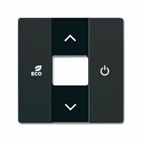 ABB Busch- 6235-885 Fah CPL Thermostaat F-Matzwart afbeelding 2