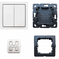 BJ dubbele lichtschakelaar voor Philips Hue lampen (2CKA006710A0010) afbeelding 2