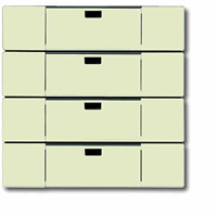 ABB Busch- 6733-82-500 Waveline Sensor 4V S-Ivoor afbeelding 2