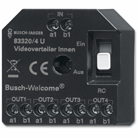 ABB Busch- 83320/4 U Aktieve Videoverdeler Welcome afbeelding 2