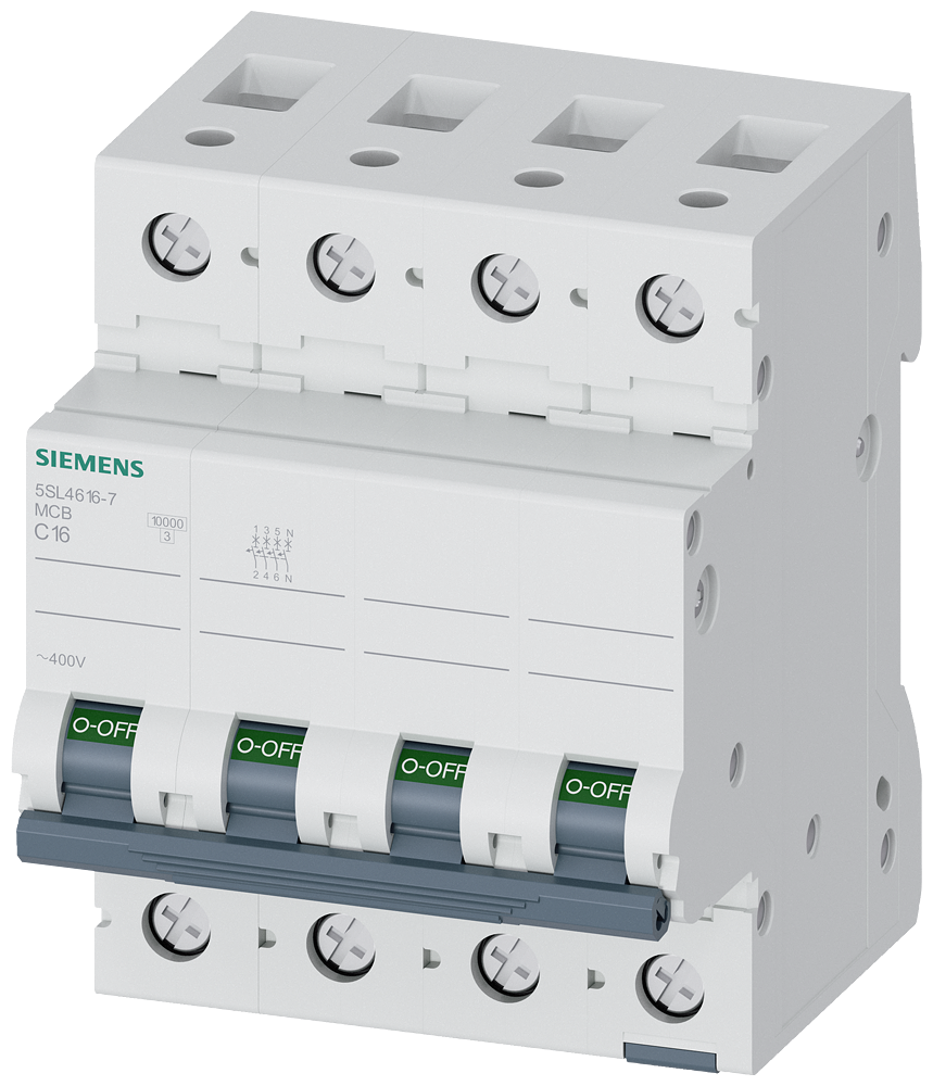 Miniature circuit breaker 400 V 10 kA, 3+N-pole, C afbeelding 2