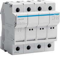 Hager Zekeringhouder&nbsp;L32 3-P+N 25A LSN404 afbeelding 2