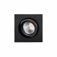 LED Junistar Lux Square inbouwspot 7W 2700K mat zwart 540 lumen draai en kantelbaar SG 902587