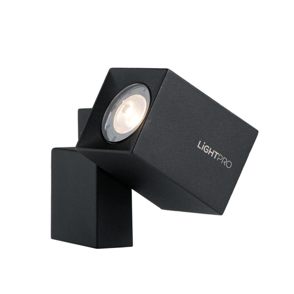 Wandspot Quartz 12V 2W 120Lm 3000K Ip44 Zwart afbeelding 1