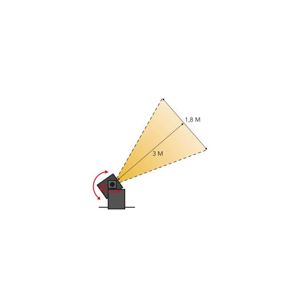 Wandspot Quartz 12V 2W 120Lm 3000K Ip44 Zwart afbeelding 2