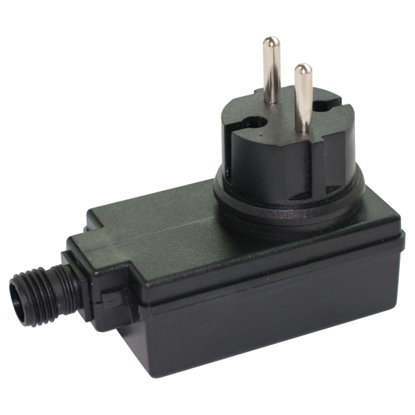 Transformator plug-in 12V 24W IP44 zwart afbeelding 2