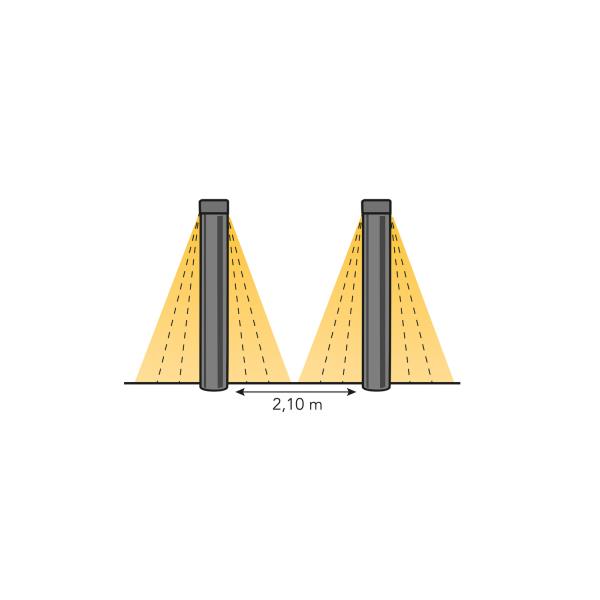 Zuil Oberon Dl 12V 9W 750Lm 3000K Ip44 Antr afbeelding 2
