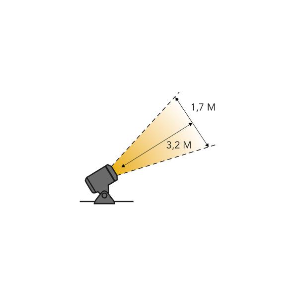 Vijverspot NILUS 12V 4W 400lm 3000K IP68 zwart afbeelding 2