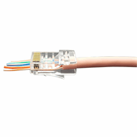 KLEMKO RJ45-EZ-C5E EZ-RJ Connector CAT5E 100ST doorsteekstekker soepel en massief makkelijke montage