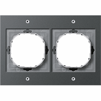 Gira TX_44 Afdekraam 2-v antraciet 021267 afbeelding 2