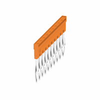 Cross-connector (terminal), Plugged, orange, 24 A, Number of poles: 10 afbeelding 2
