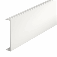 Wandgootdeksel kunststof 80mm RAL9010 afbeelding 2