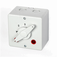 Wasmachine-/droger trekomschakelaar met LED opbouw