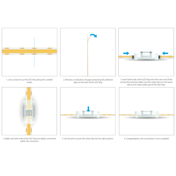 Koppelconnector Cob Sc 2P Led-Strip Ip20